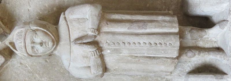 Switzerland La Sarraz - Chapelle St Antoine Francois I de La Sarra 1363 tomb 1390